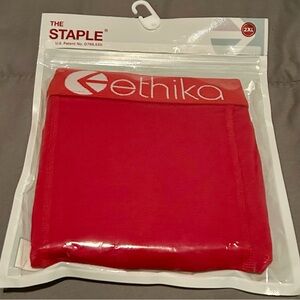Ethika Bright Red Staple Fit Boxer Briefs
